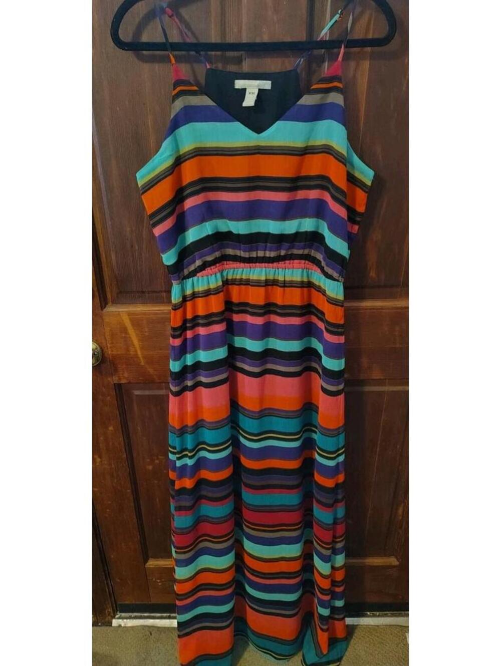 Banana Republic Striped Maxi Dress